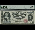 Fr. 215 1886 $1 Silver Certificate Martha PMG 45EPQ